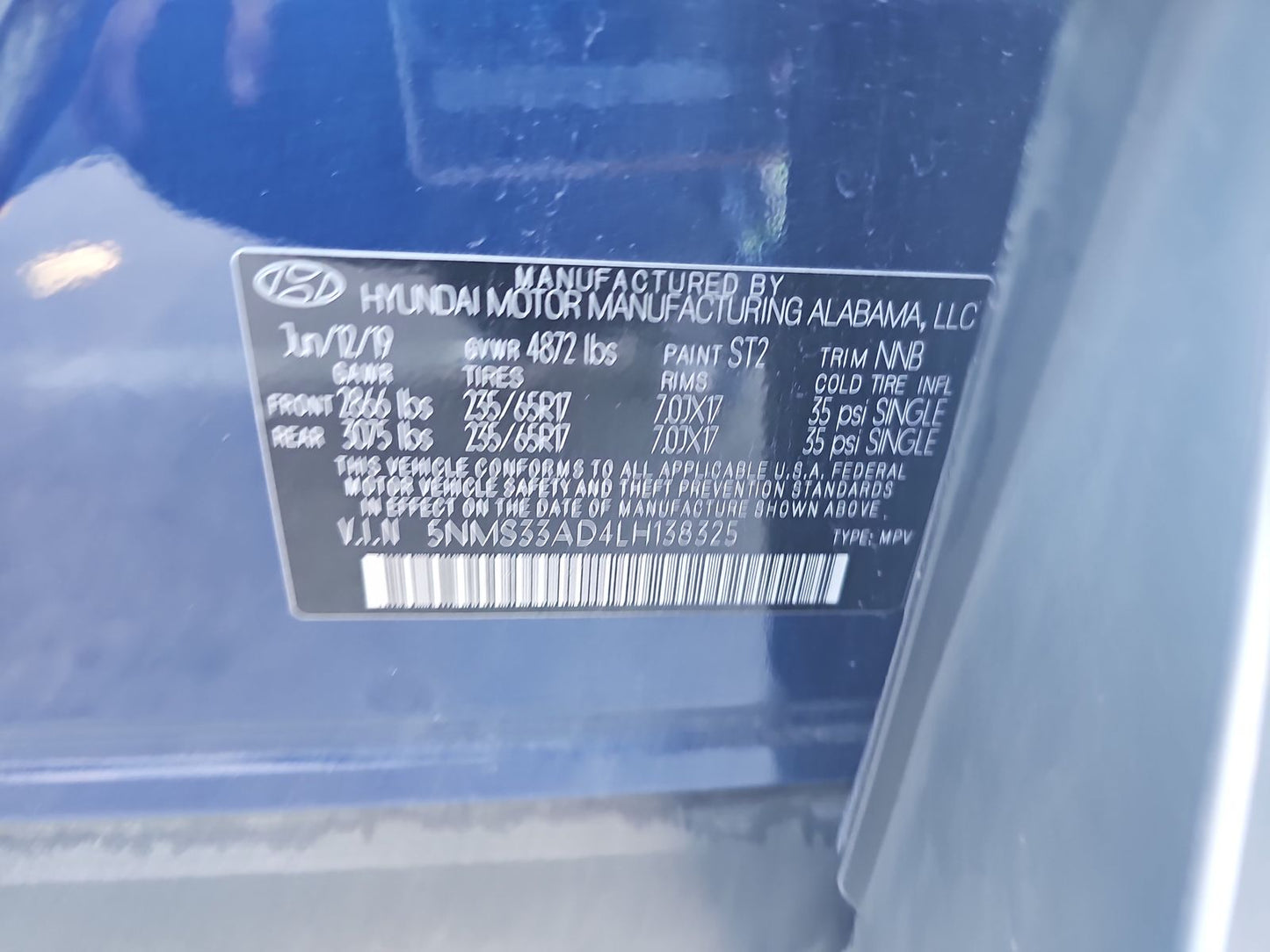 2020 Hyundai Santa Fe SEL