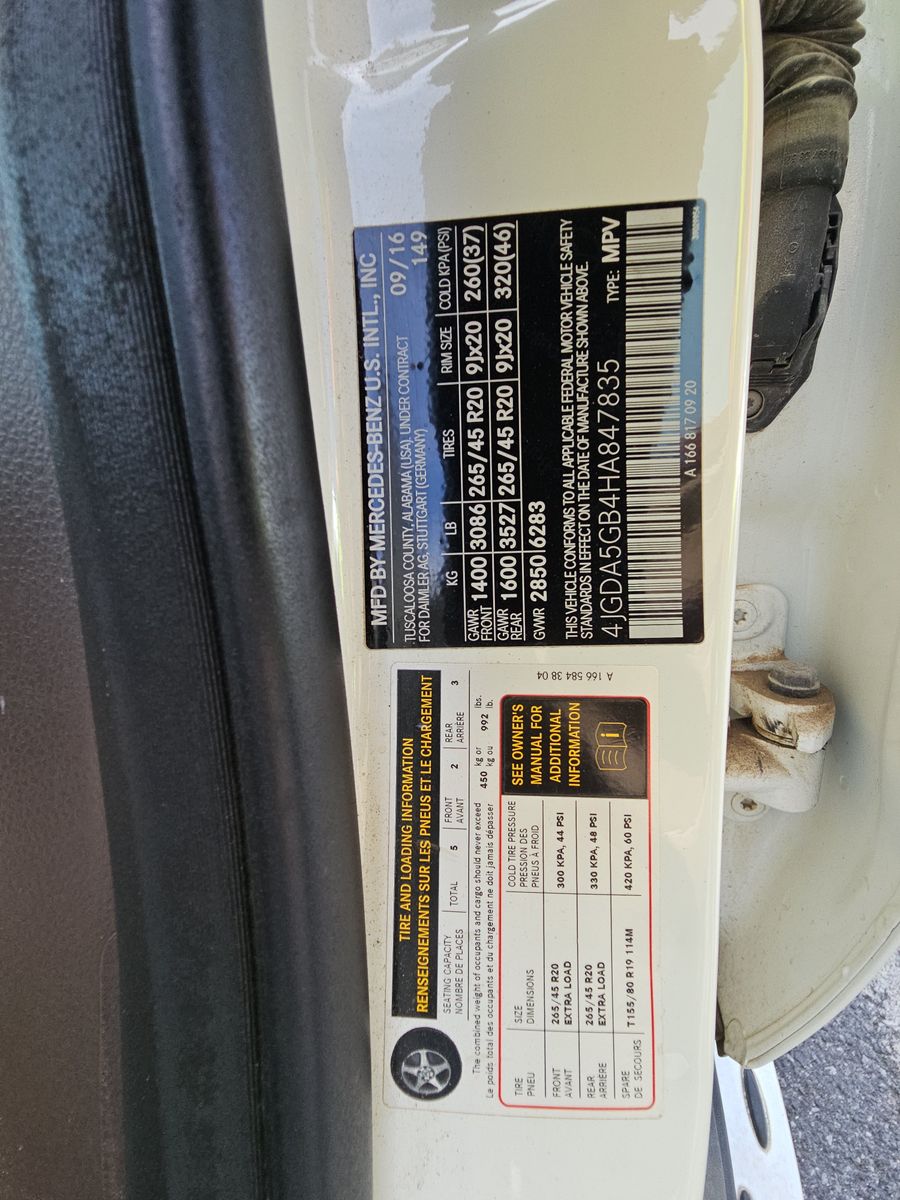 2017 Mercedes-Benz GLE 400 4MATIC