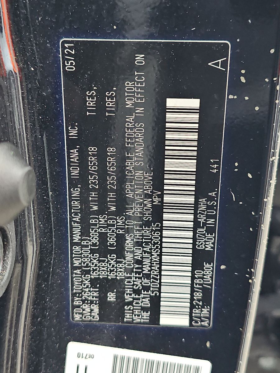 2021 Toyota Highlander LE