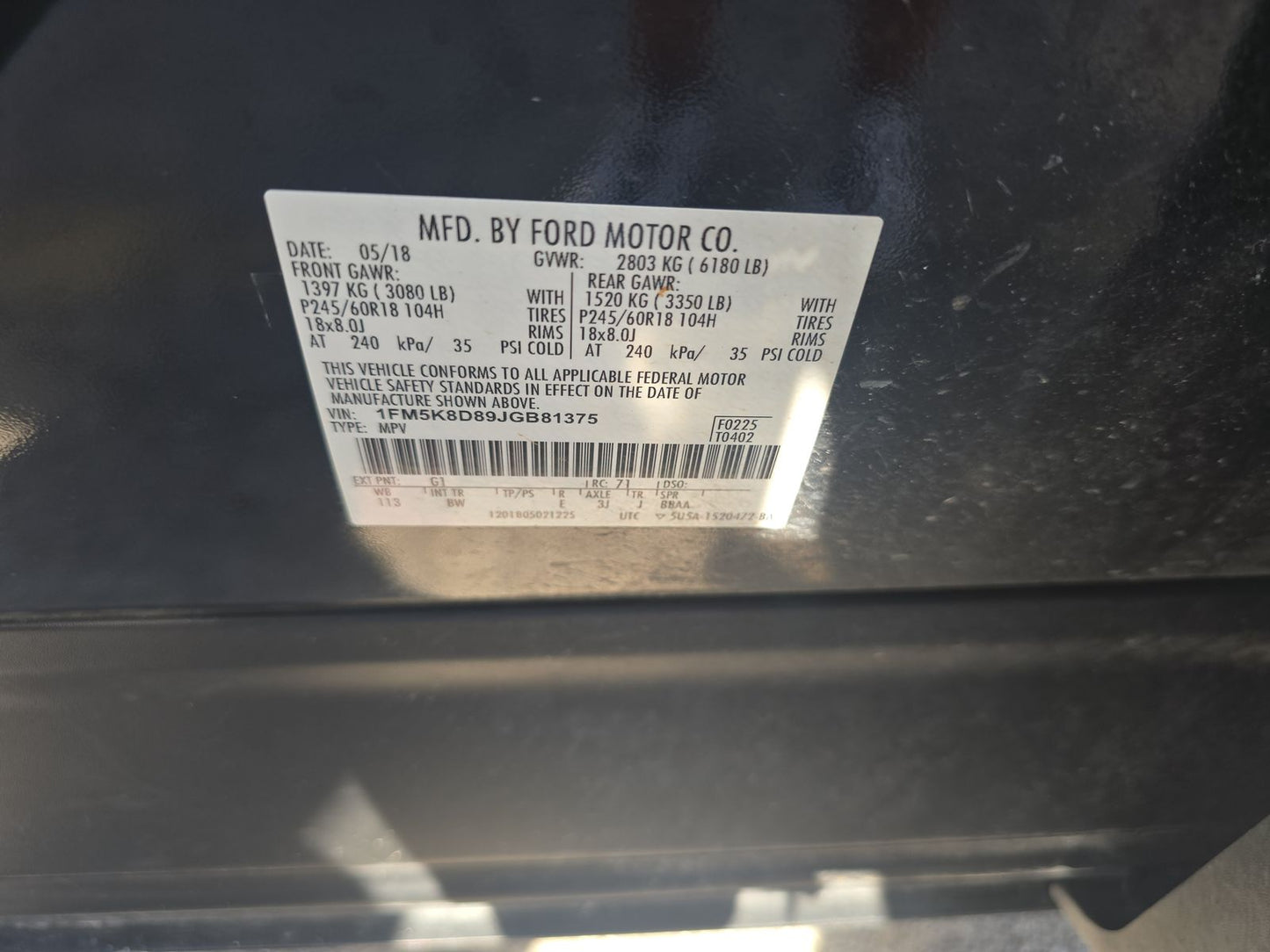 2018 Ford Explorer XLT