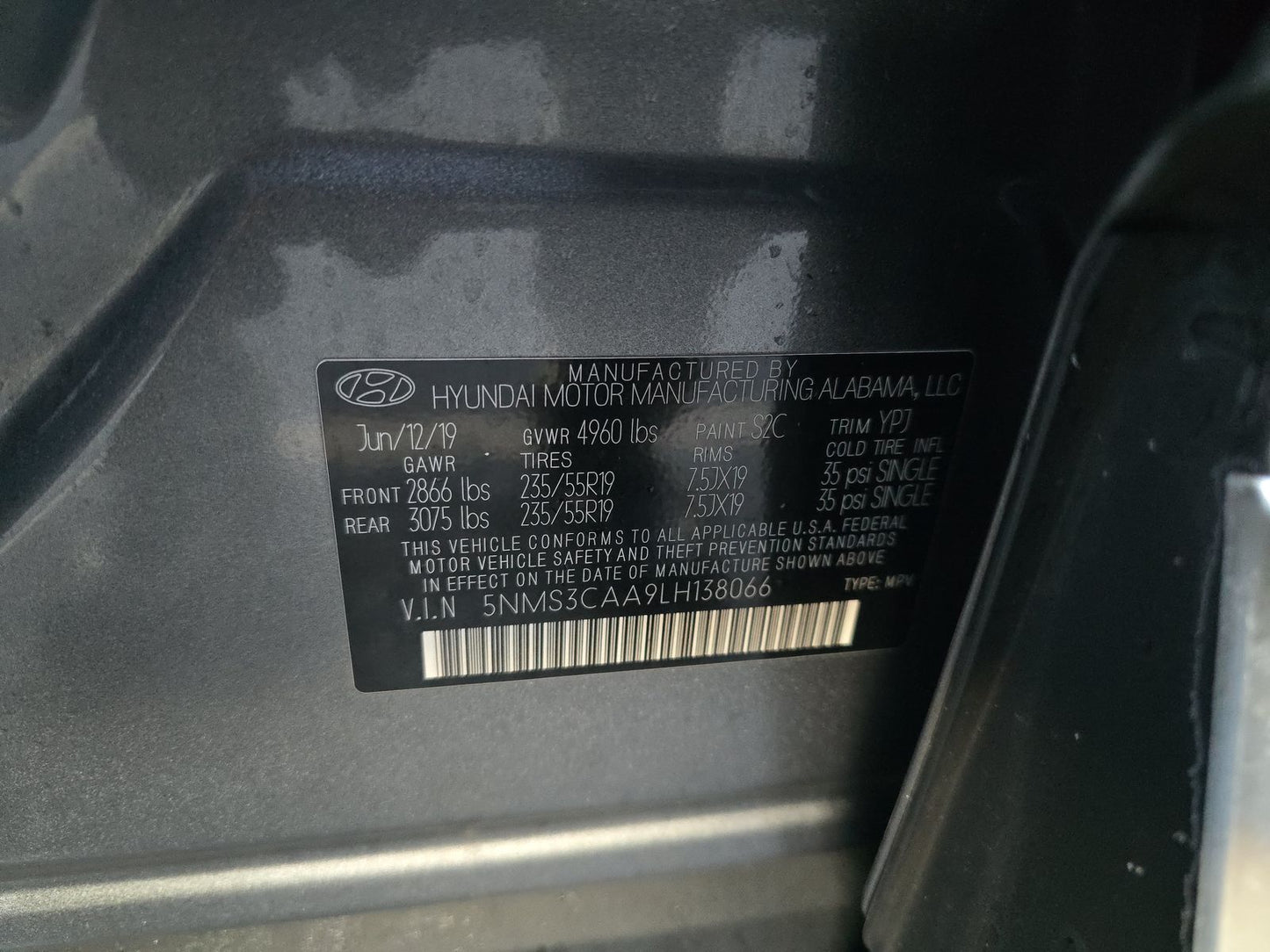 2020 Hyundai Santa Fe SEL w/Convenience + Premium