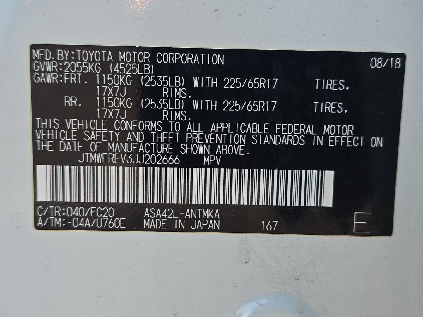 2018 Toyota RAV4 XLE