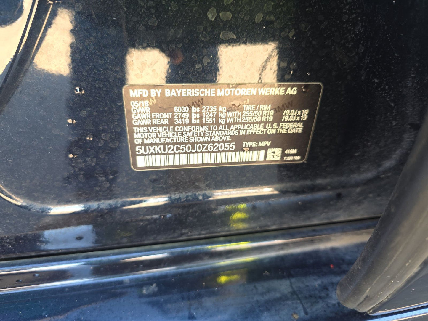 2018 BMW X6 Sports Activity Vehicle xDrive35i M SPORT LINE