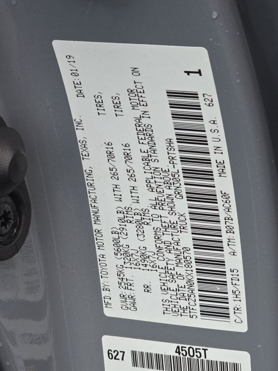 2019 Toyota Tacoma TRD Off-Road Crew Cab Medium Bed