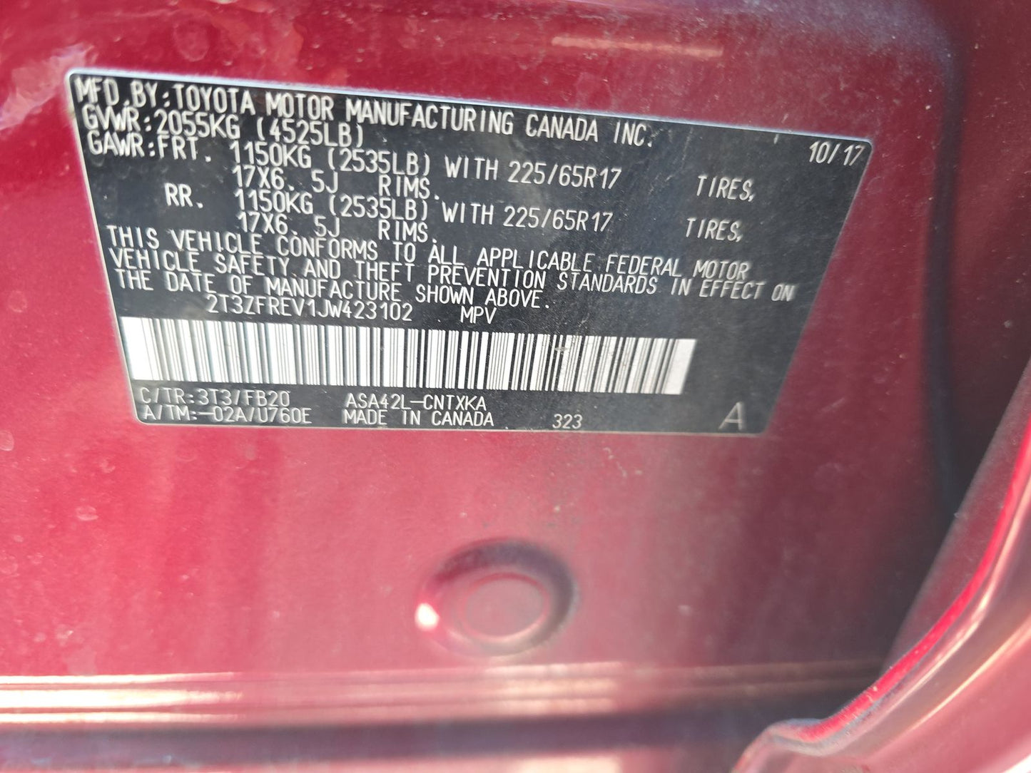 2018 Toyota RAV4 LE