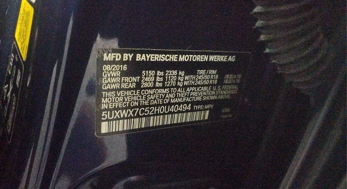 2017 BMW X3 Sports Activity Vehicle xDrive35i