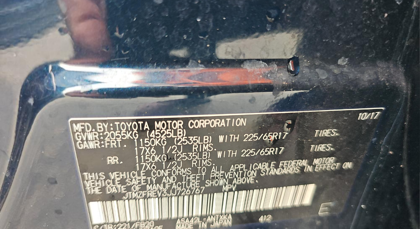 2018 Toyota RAV4 LE
