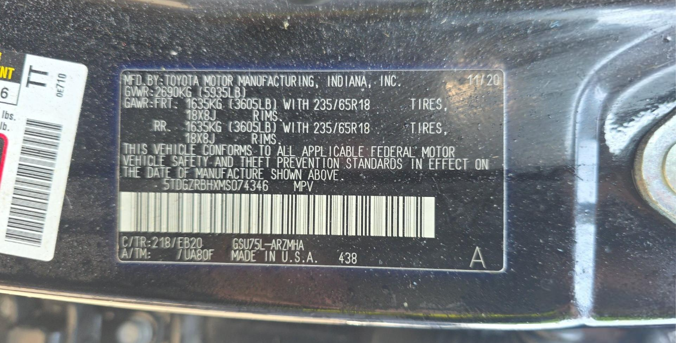 2021 Toyota Highlander XLE