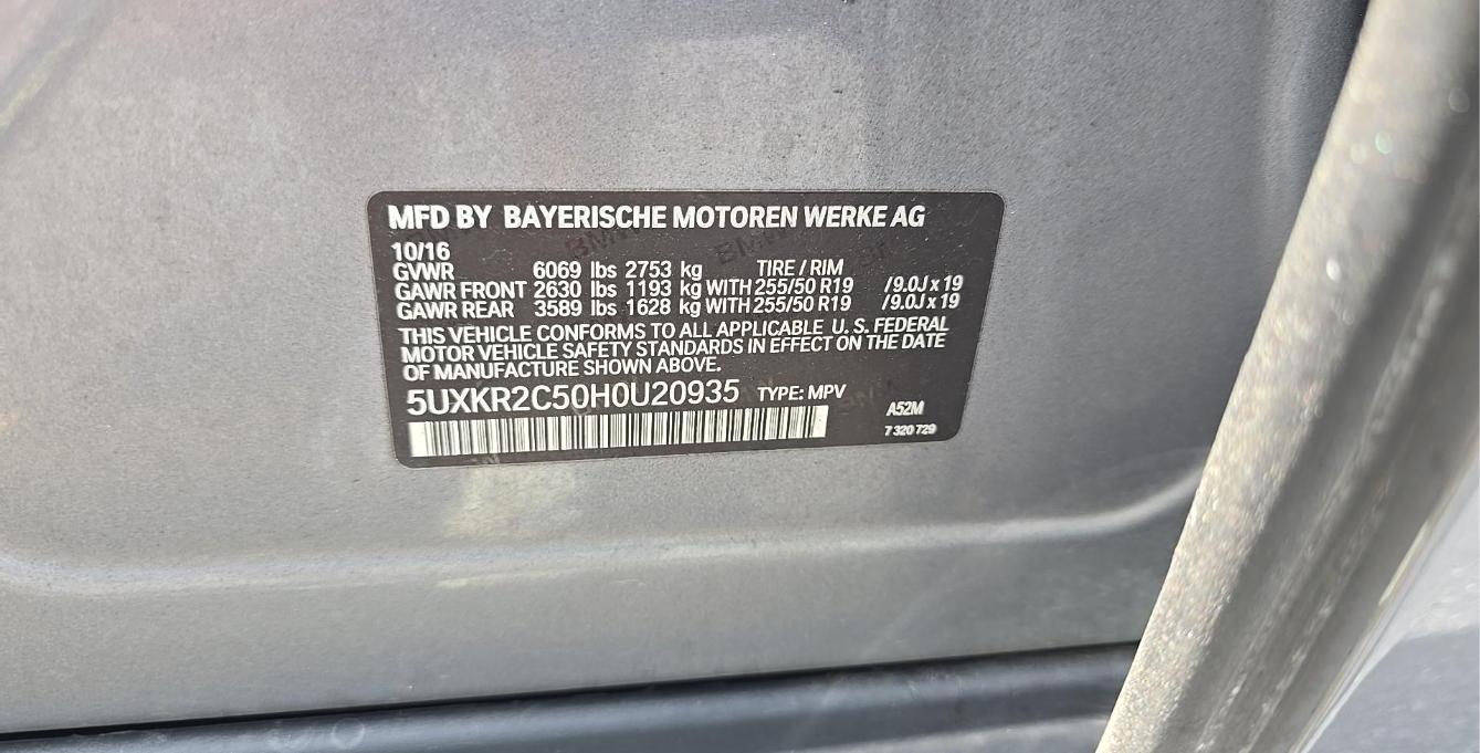 2017 BMW X5 Sports Activity Vehicle sDrive35i XLINE