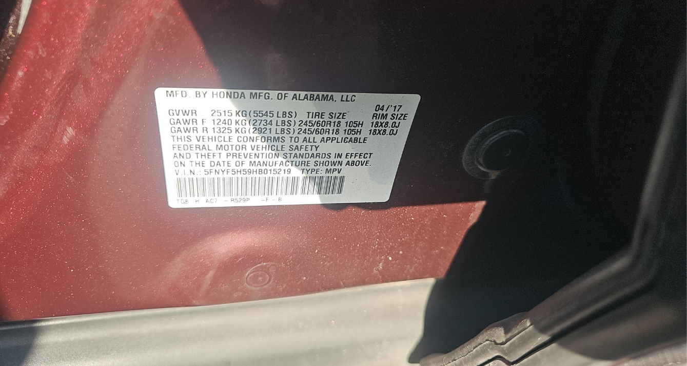 2017 Honda Pilot EX-L