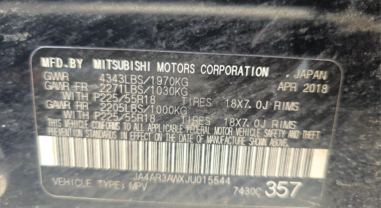 2018 Mitsubishi Outlander Sport SE