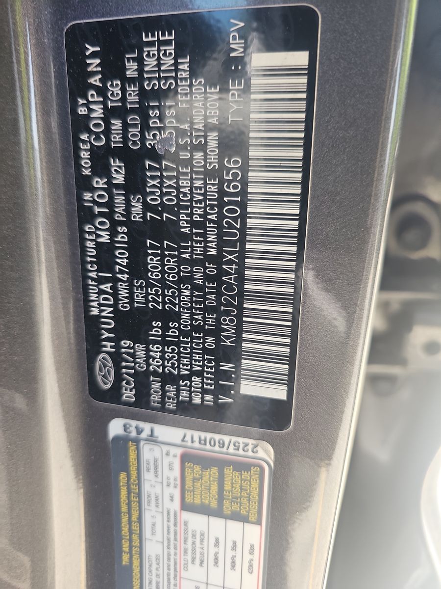 2020 Hyundai Tucson SE