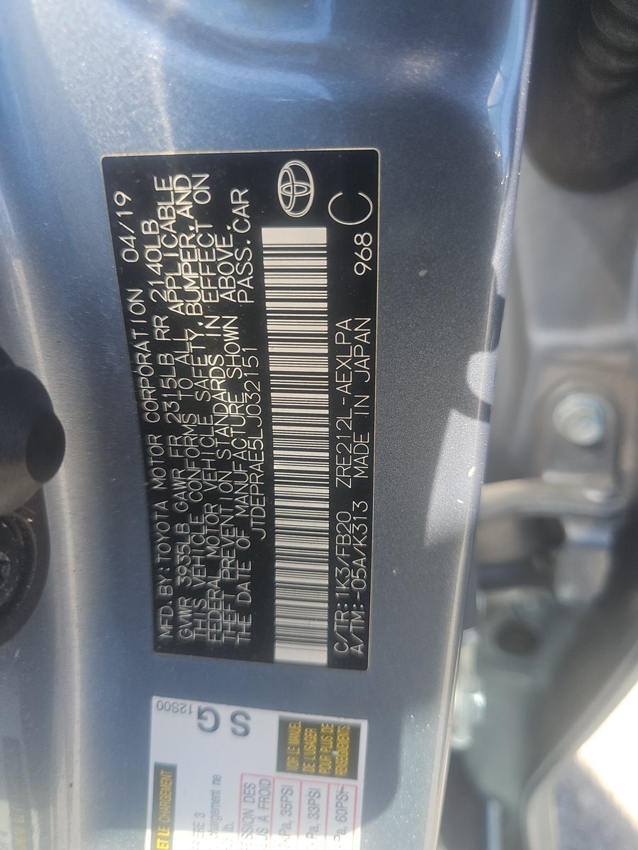 2020 Toyota Corolla LE Sedan