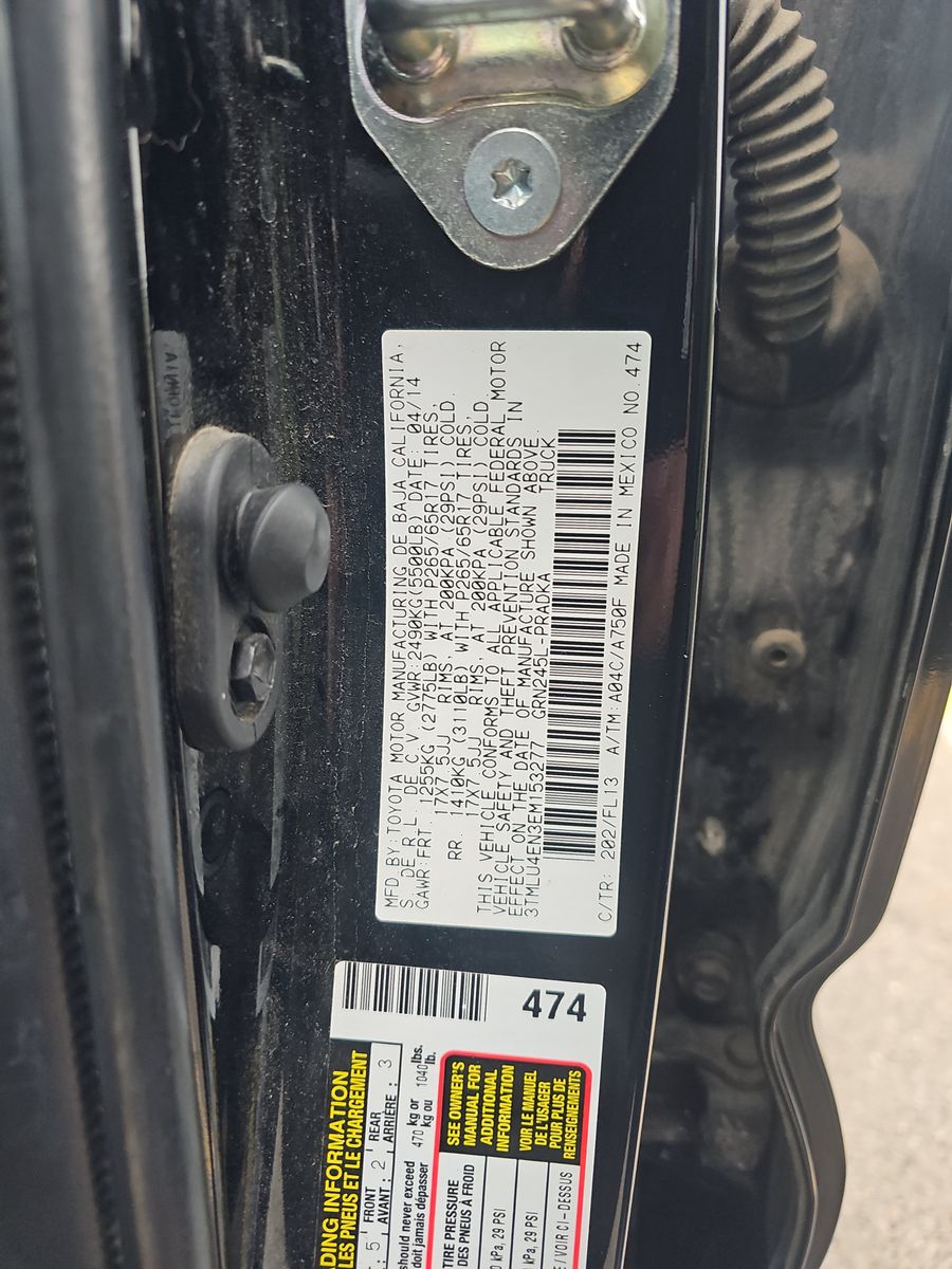 2014 Toyota Tacoma Crew Cab Medium Bed