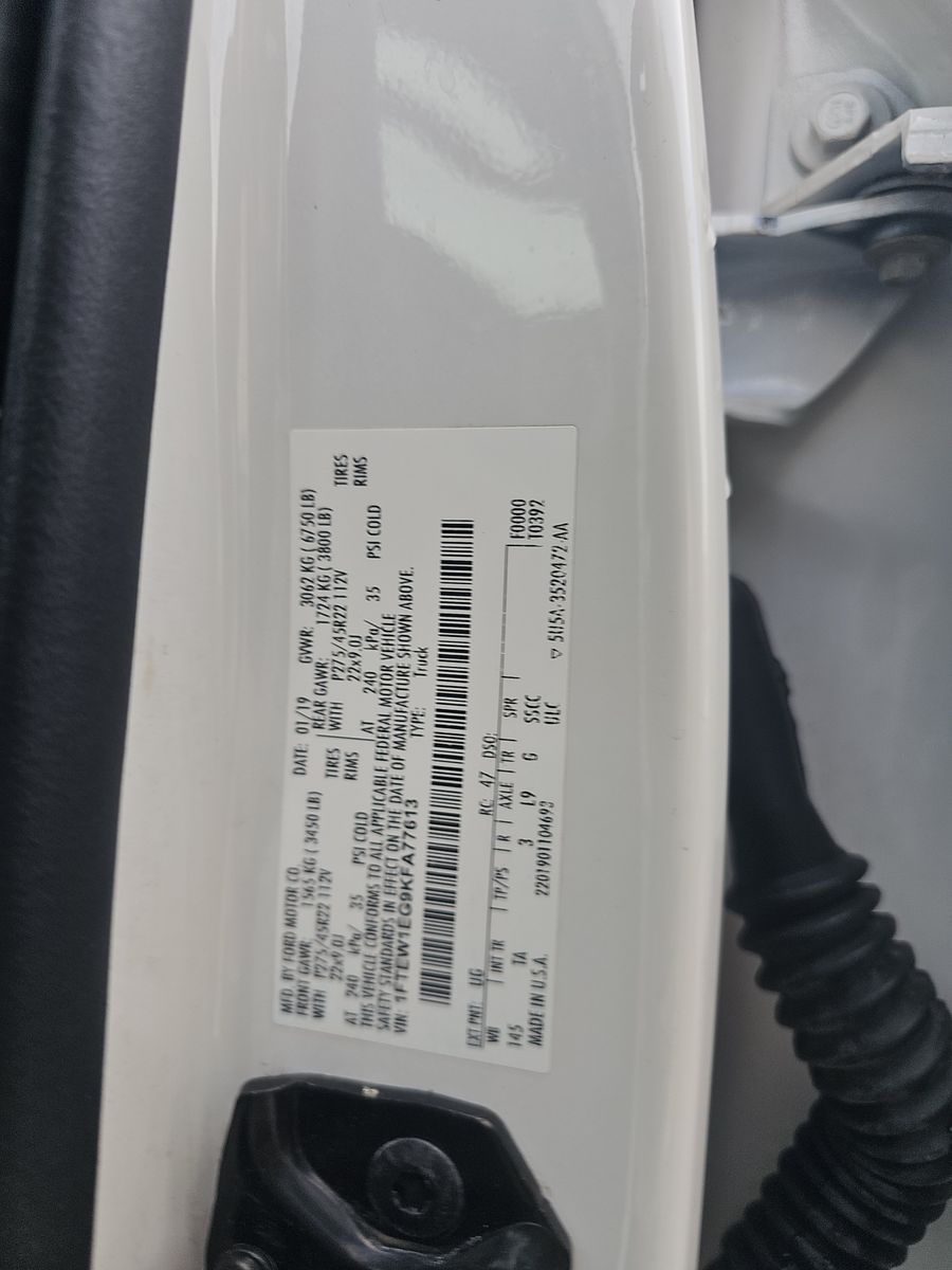 2019 Ford F-150 Limited Crew Cab Short Bed