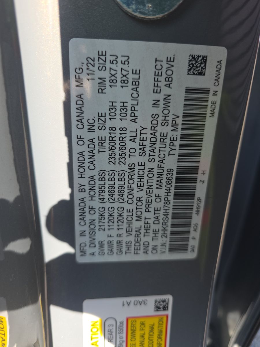 2023 Honda CR-V EX-L w/o BSI