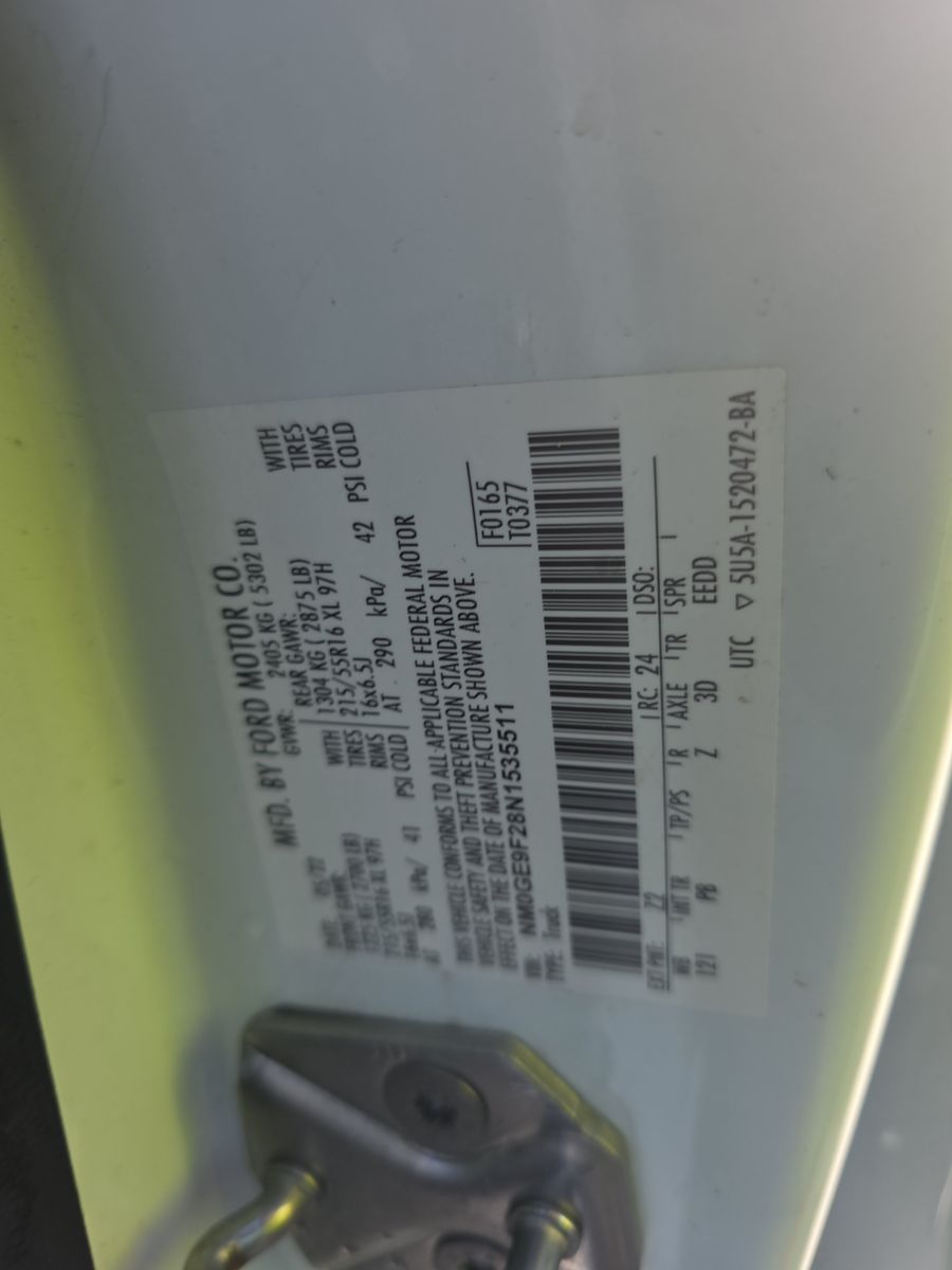 2022 Ford Transit Connect Passenger Wagon XLT Minivan w/Rear Liftgate 120.6" WB