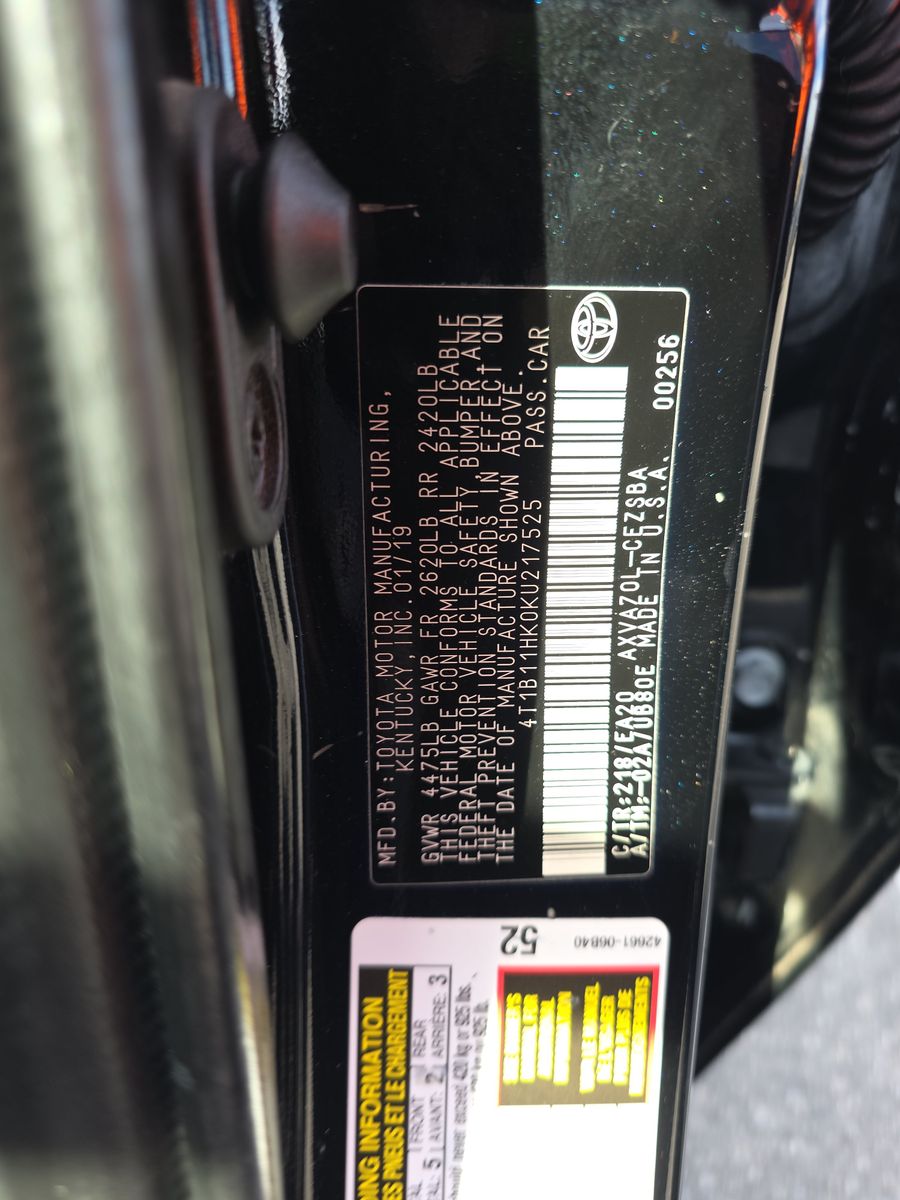 2019 Toyota Camry SE