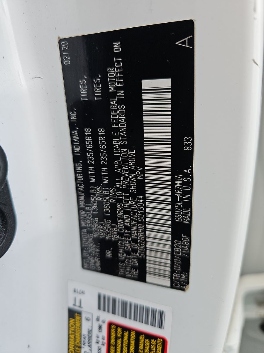 2020 Toyota Highlander XLE