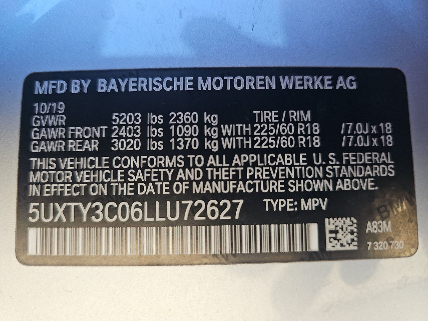 2020 BMW X3 Sports Activity Vehicle sDrive30i