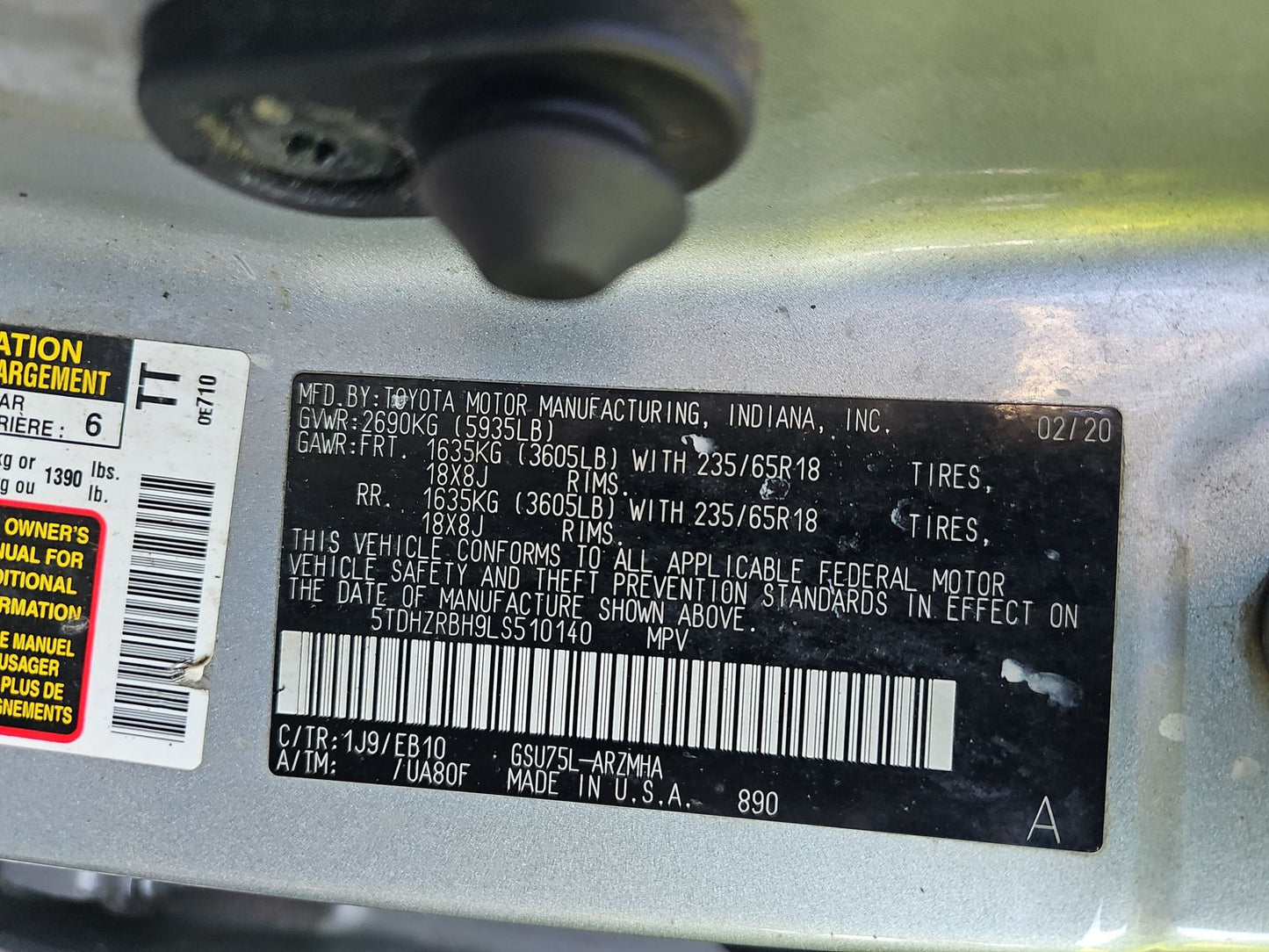 2020 Toyota Highlander XLE