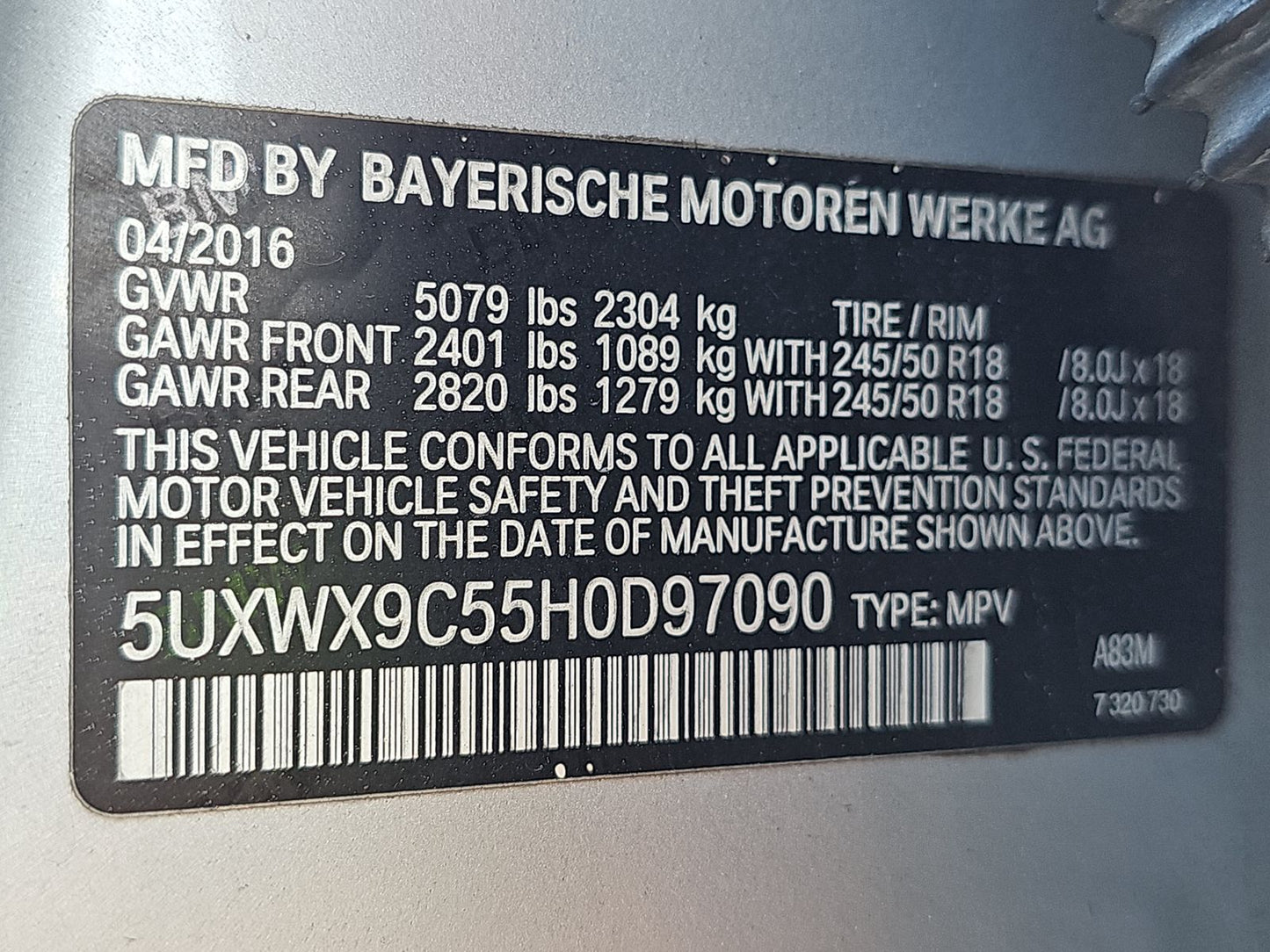 2017 BMW X3 Sports Activity Vehicle xDrive28i