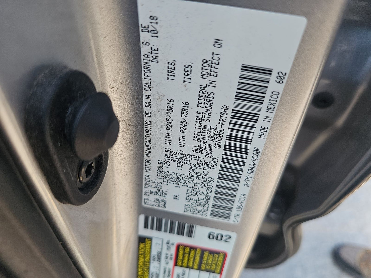 2019 Toyota Tacoma SR5 Crew Cab Medium Bed