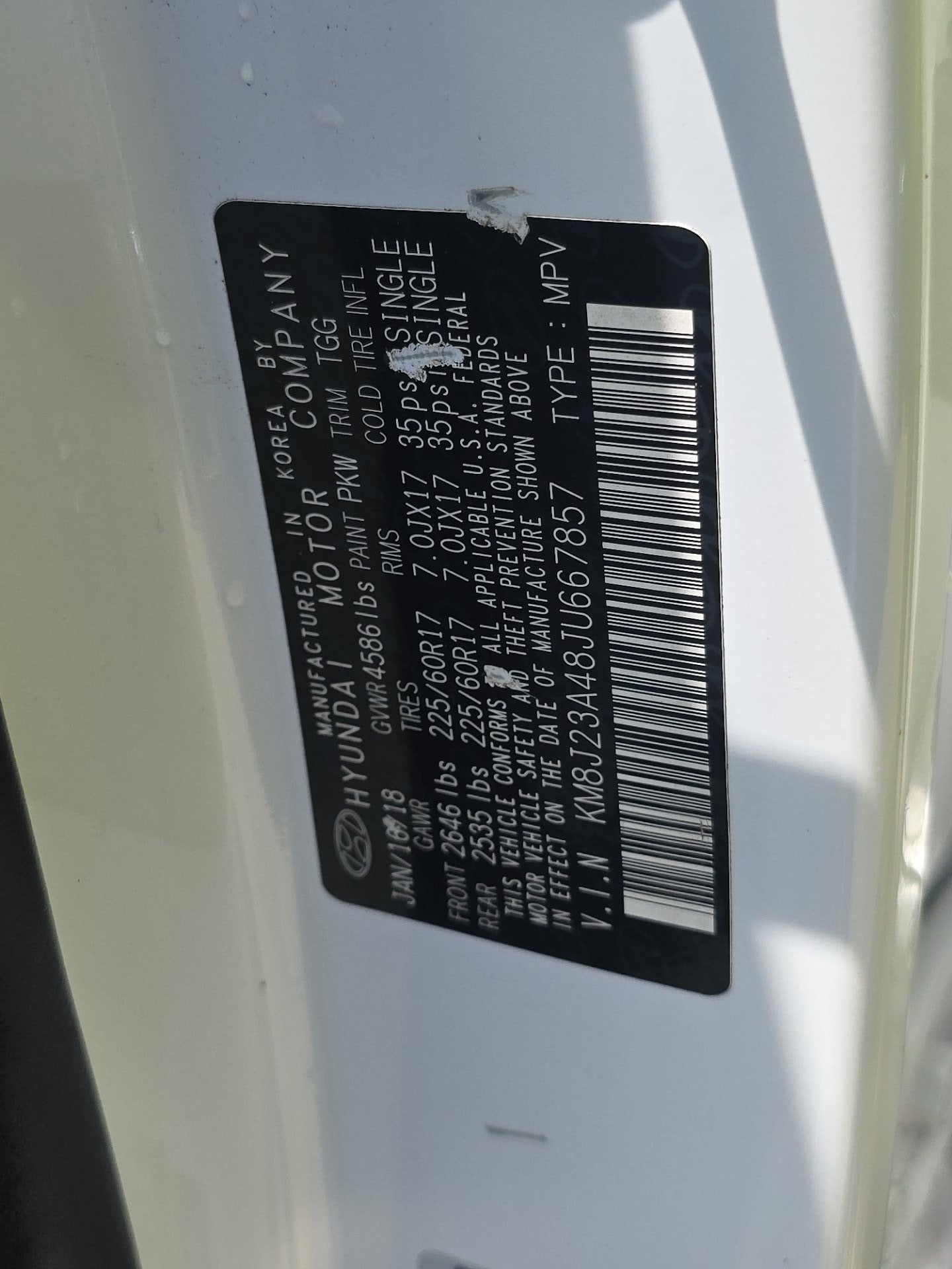 2018 Hyundai Tucson SE
