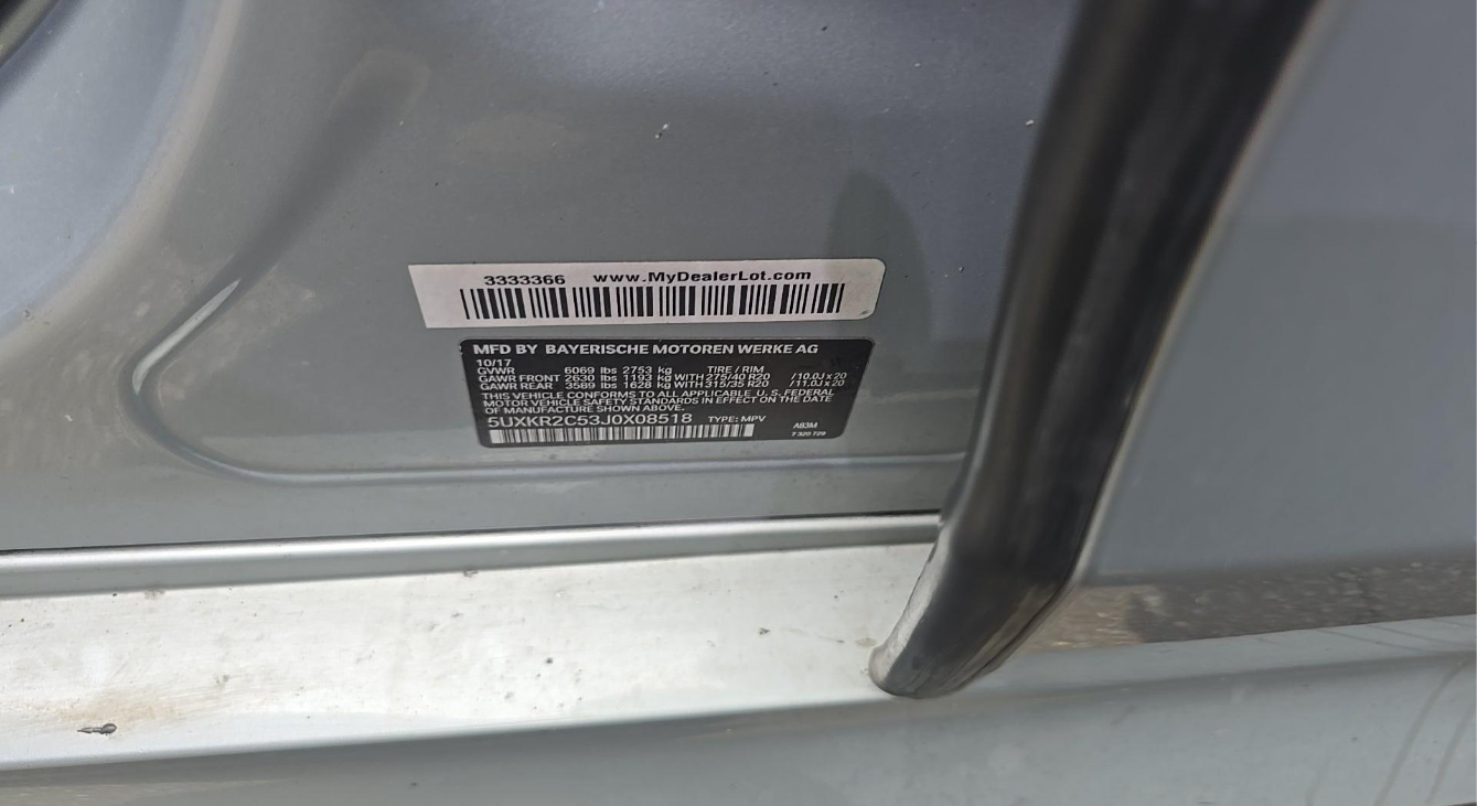 2018 BMW X5 Sports Activity Vehicle sDrive35i M SPORT LINE