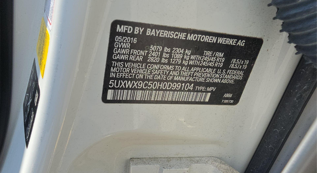 2017 BMW X3 Sports Activity Vehicle xDrive28i XLINE