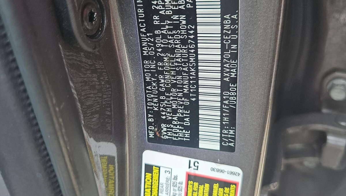 2021 Toyota Camry LE