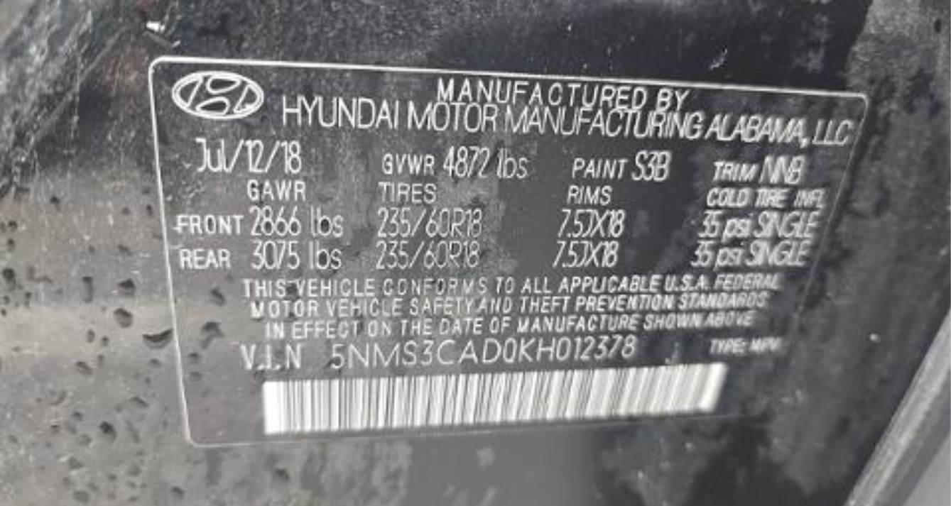 2019 Hyundai Santa Fe SEL Plus